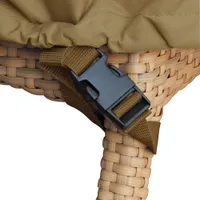 Classic Accessories Veranda Water Resistant Full Coverage Fire Pit Cover - 36" x 12" x 36" - Beige