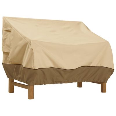 Classic Accessories Veranda Water Resistant Loveseat Cover - 76" x 33" x 32.5" - Beige