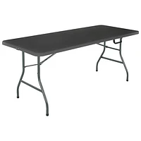 COSCO 6 ft. Rectangular Folding Outdoor Table - Black