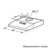 Bosch 300 Series 36" Under Cabinet Range Hood (DUH36152UC) - Stainless Steel