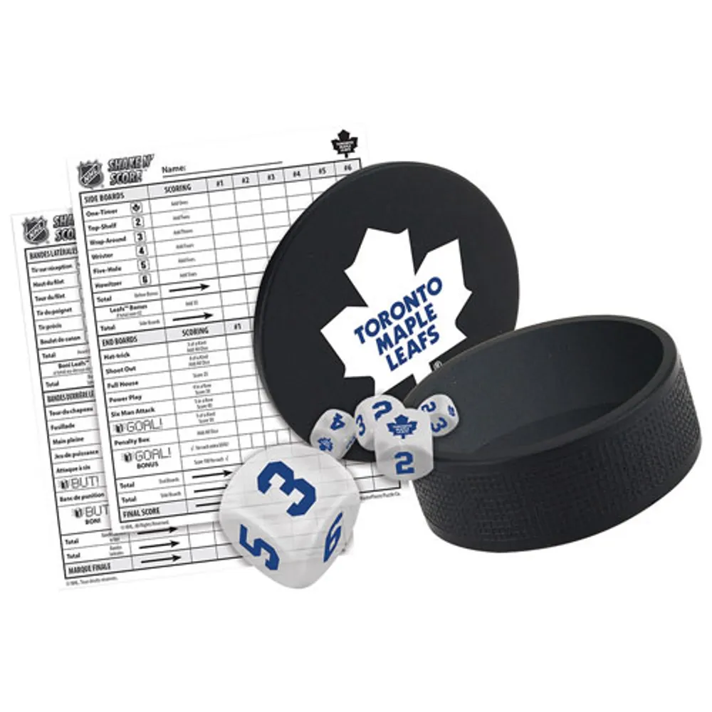 NHL Shake N' Score Multigame Dice Set: Toronto Maple Leafs