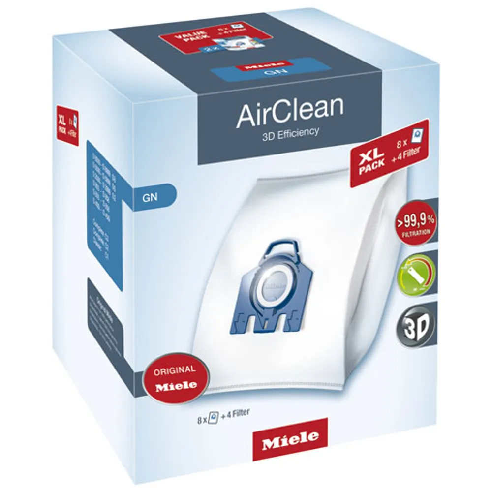 Miele AirClean Vacuum Filter & Bags (3D G/N Value Pack)