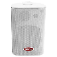 Boss Audio MR4.3W 200-Watt Indoor/Outdoor Weatherproof 3-Way Speaker System - White - Pair