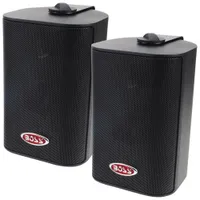 Boss Audio MR4.3B 200-Watt Indoor/Outdoor Weatherproof 3-Way Speaker System - Black - Pair