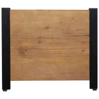 Grapevine Square Urban Garden Recycled Wood Planter Box - Brown