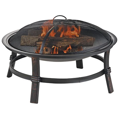 Endless Summer Wood-Burning Fire Pit Bowl - Brushed Copper