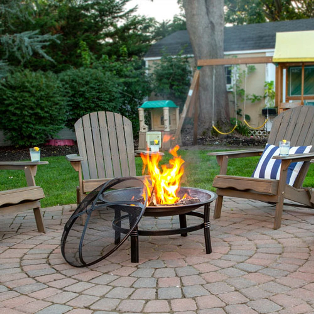 Endless Summer Wood-Burning Fire Pit Bowl - Brushed Copper