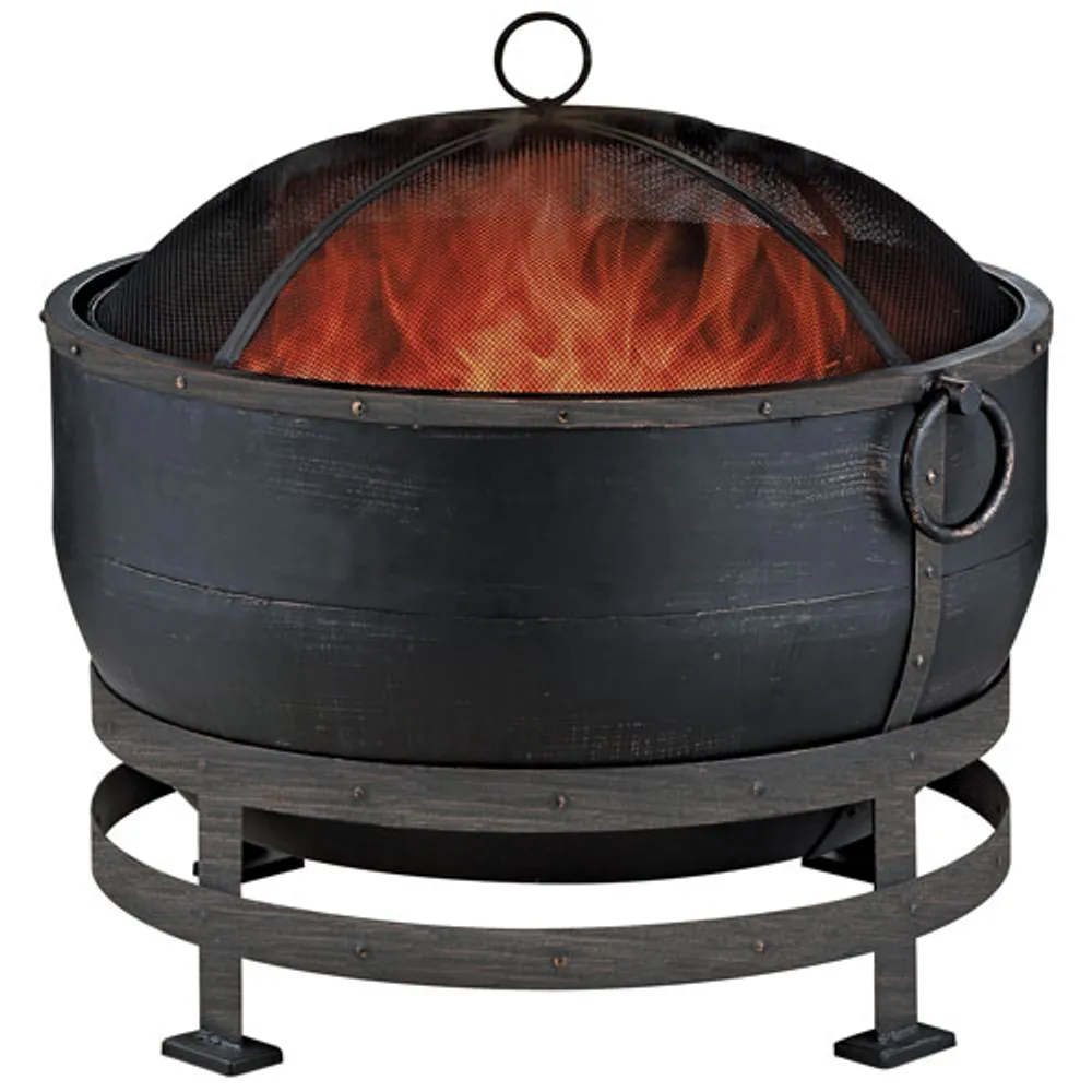 Blue Rhino Wood-Burning Fire Bowl Pit with Kettle Design