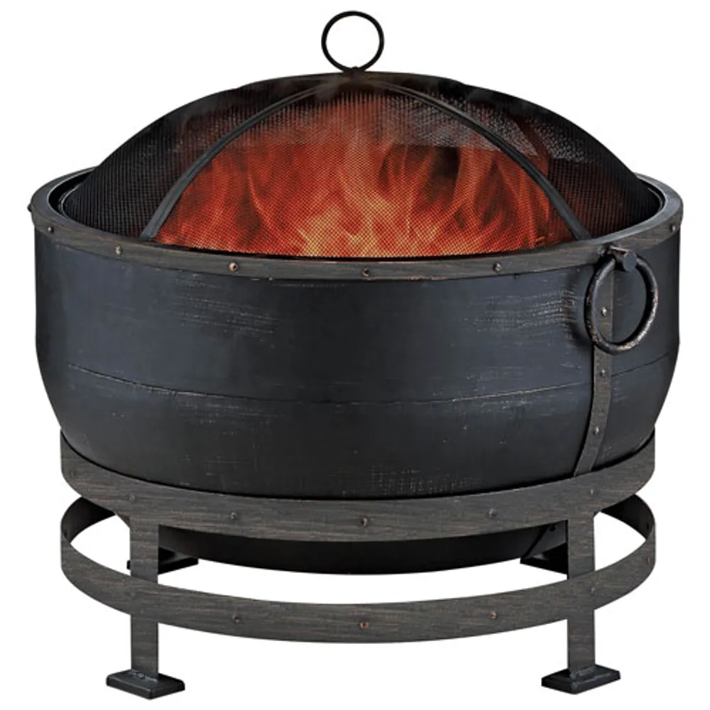 Blue Rhino Wood-Burning Fire Bowl Pit with Kettle Design