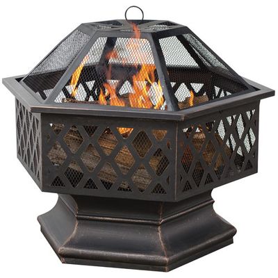 Endless Summer Freestanding Wood-Burning Fire Bowl - Bronze