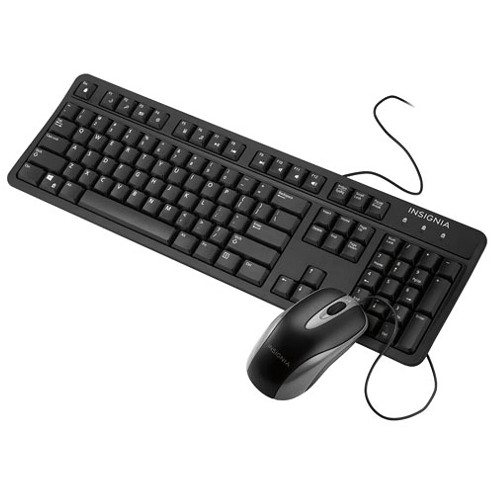 Ensemble clavier et souris optique d'Insignia - Anglais - Seulement chez Best Buy