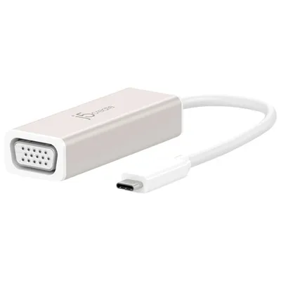 j5create 0.15m (0.49 ft.) USB-C to VGA Adapter (JCA111)