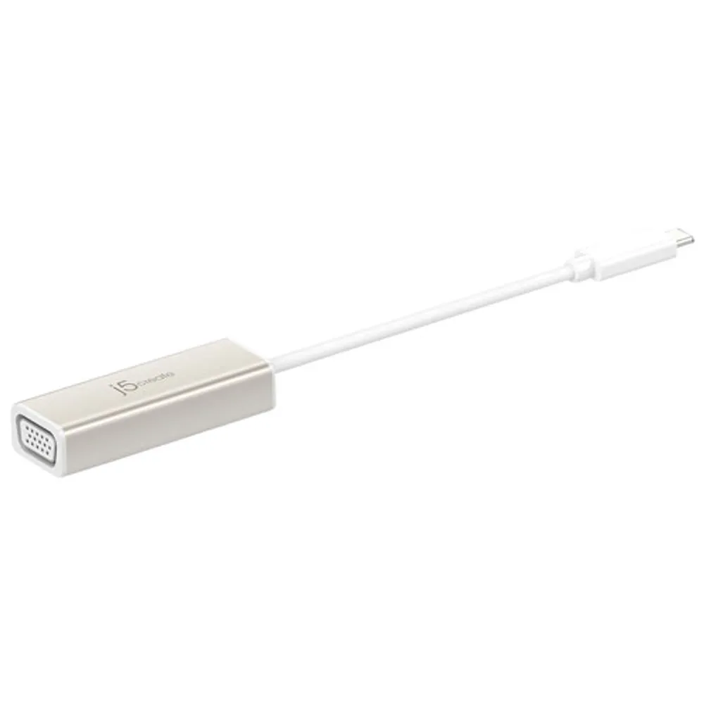 j5create 0.15m (0.49 ft.) USB-C to VGA Adapter (JCA111)