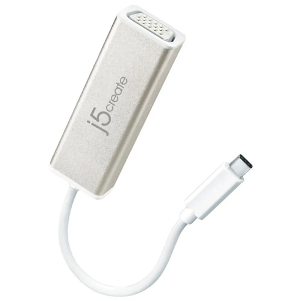 j5create 0.15m (0.49 ft.) USB-C to VGA Adapter (JCA111)