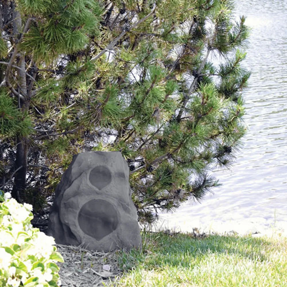 Klipsch AWR-650-SM 100-Watt Outdoor Rock Speaker - Granite - Single