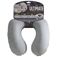 Oreiller cervical en mousse viscoélastique Ultimate de Go Travel - Gris