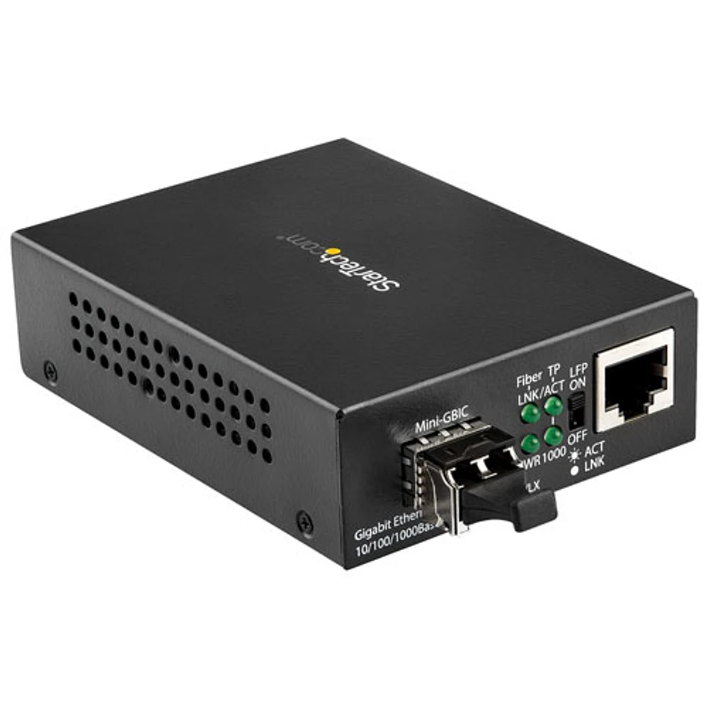 StarTech Gigabit Ethernet Fiber Media Converter (MCM1110MMLC)