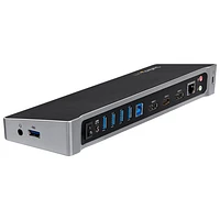 StarTech Triple Monitor USB 3.0 4K Docking Station (USB3DOCKH2DP) - Black