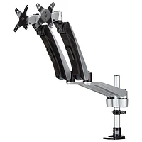 StarTech 30" Dual Arm Full Motion Monitor Desk Mount - Silver/Black