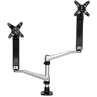 StarTech 30" Dual Arm Full Motion Monitor Desk Mount - Silver/Black