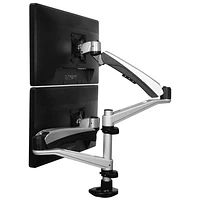 StarTech 30" Dual Arm Full Motion Monitor Desk Mount - Silver/Black