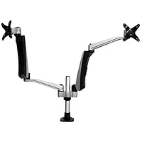 StarTech 30" Dual Arm Full Motion Monitor Desk Mount - Silver/Black