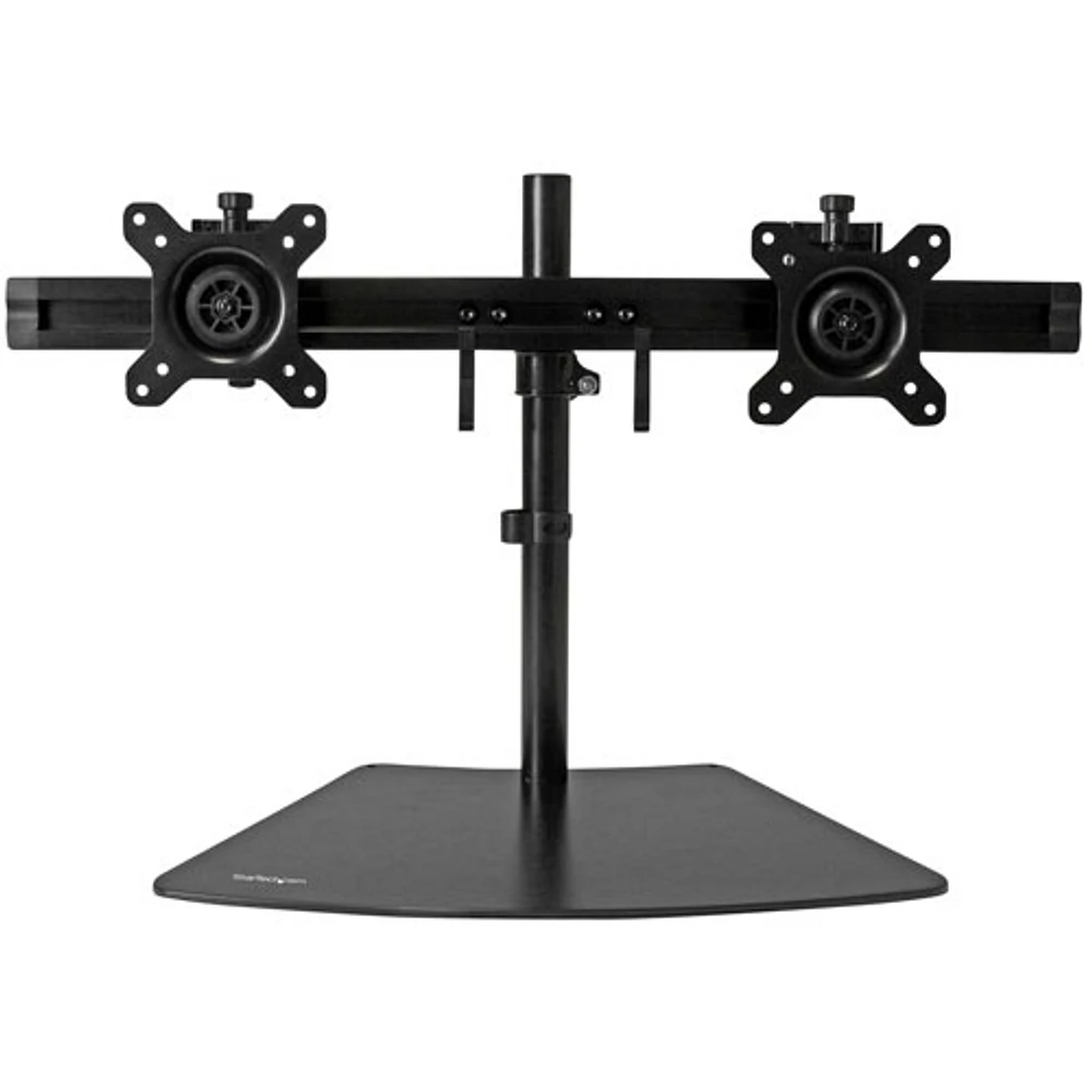 StarTech 24" Dual Arm Horizontal Monitor Stand - Black