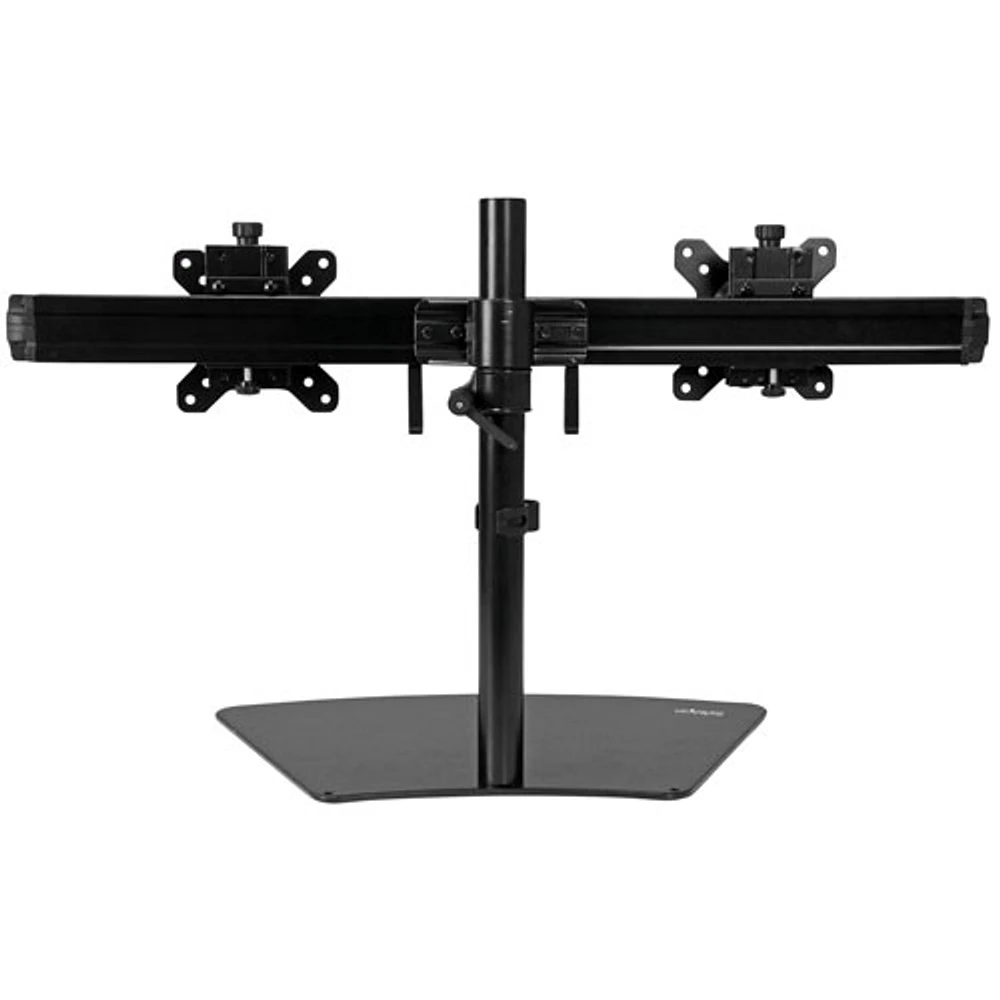 StarTech 24" Dual Arm Horizontal Monitor Stand - Black