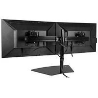 StarTech 24" Dual Arm Horizontal Monitor Stand - Black