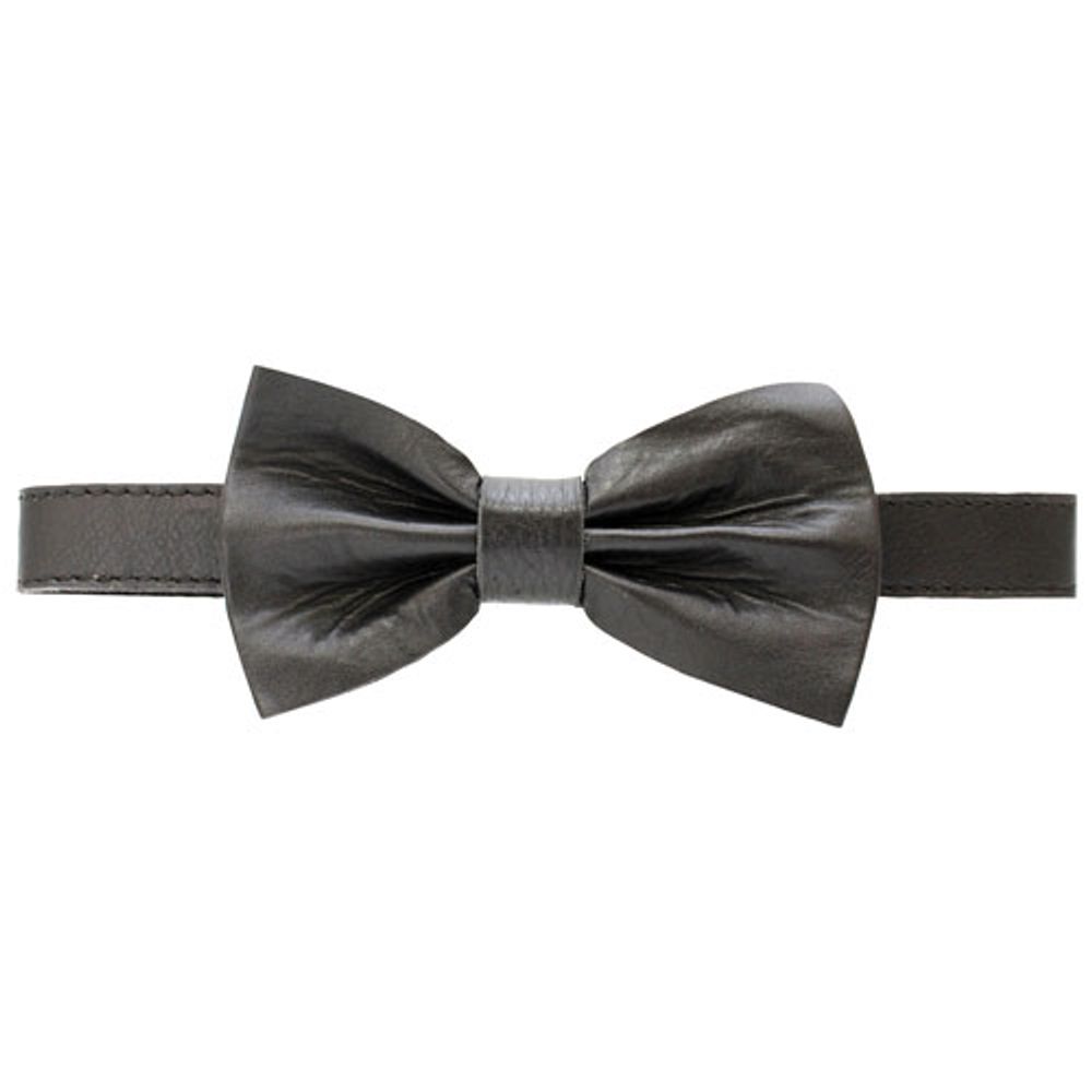 Ashlin Bobby Slim Neck Leather Bow Tie