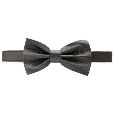 Ashlin Bobby Slim Neck Leather Bow Tie