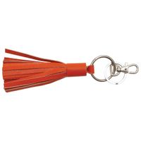 Ashlin Casaloma Leather Tassel with Keyring - Tangerine Orange