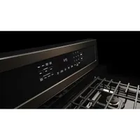 KitchenAid 30" 5.8 Cu. Ft. True Convection 5-Burner Gas Range (KFGG500EBS) - Black Stainless Steel