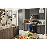 KitchenAid 30" 5.8 Cu. Ft. True Convection 5-Burner Gas Range (KFGG500EBS) - Black Stainless Steel