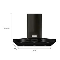 KitchenAid 36" Island Range Hood (KVIB606DBS) - Black