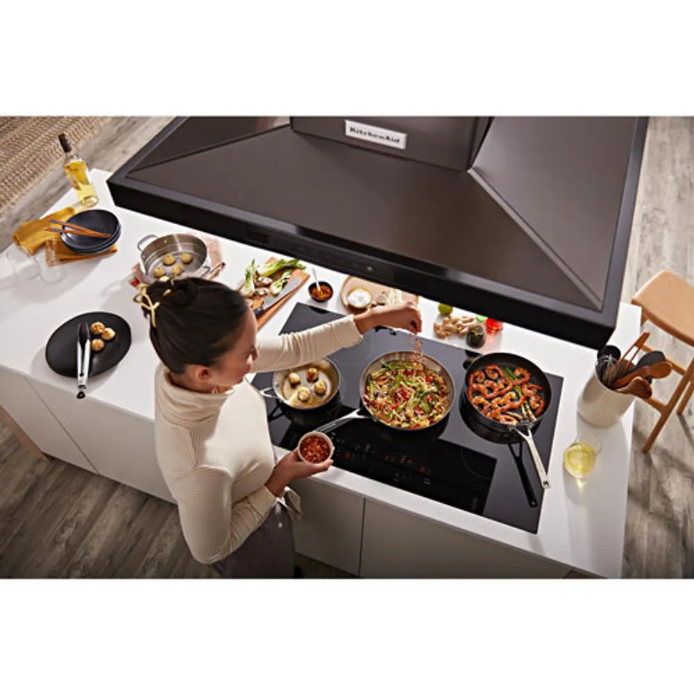 KitchenAid 36" Island Range Hood (KVIB606DBS) - Black