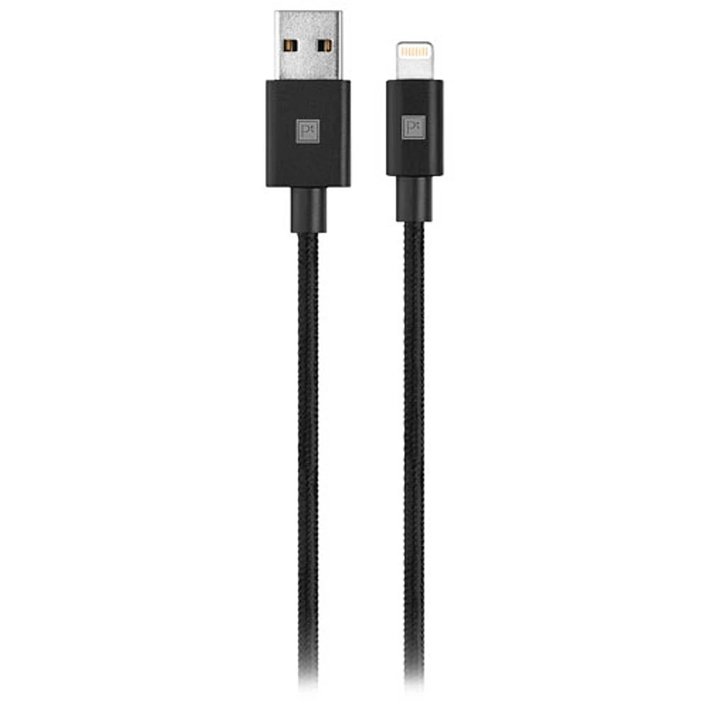 Platinum Series Apple MFi Certified 3m (10 ft.) Braided USB/Lightning Cable - Black - Only at Best Buy