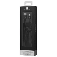 Platinum Series Apple MFi Certified 3m (10 ft.) Braided USB/Lightning Cable - Black - Only at Best Buy