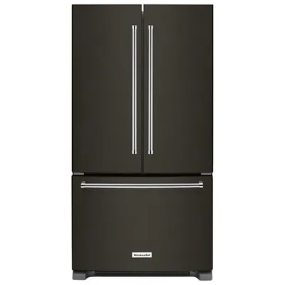 KitchenAid 36" 20 Cu. Ft. Counter-Depth French Door Refrigerator (KRFC300EBS) -Black Stainless Steel