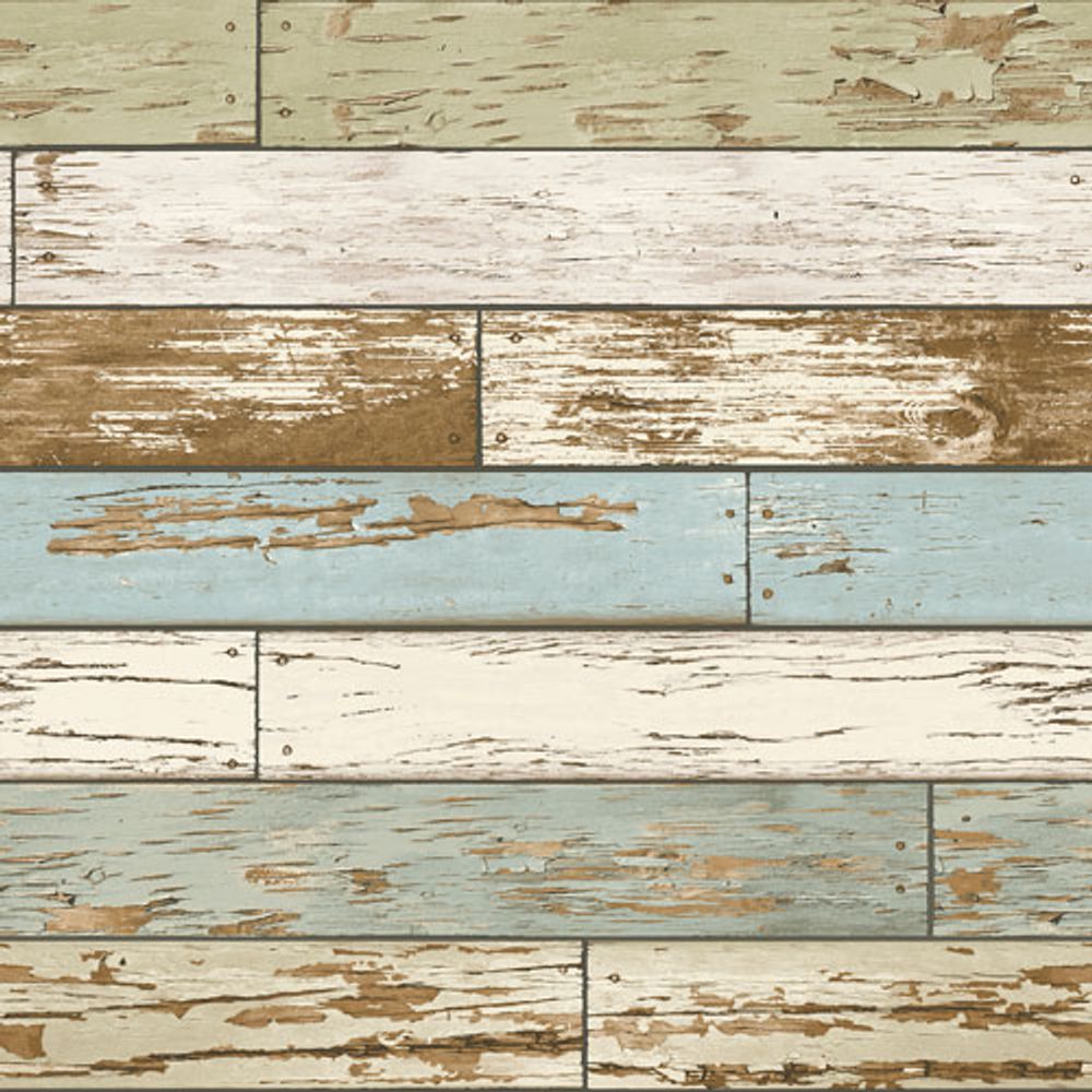 NuWallpaper Old Salem Vintage Wood Peel & Stick Wallpaper - Blue