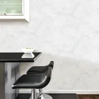 NuWallpaper Carrara Marble Peel & Stick Wallpaper - White