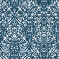 NuWallpaper Bohemian Damask Indigo Peel & Stick Wallpaper - Blue