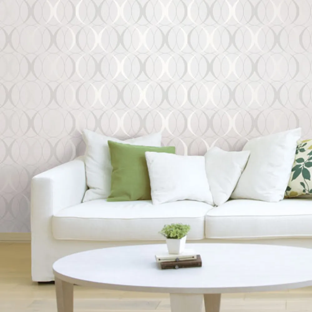 NuWallpaper Circulate Peel & Stick Wallpaper - Grey