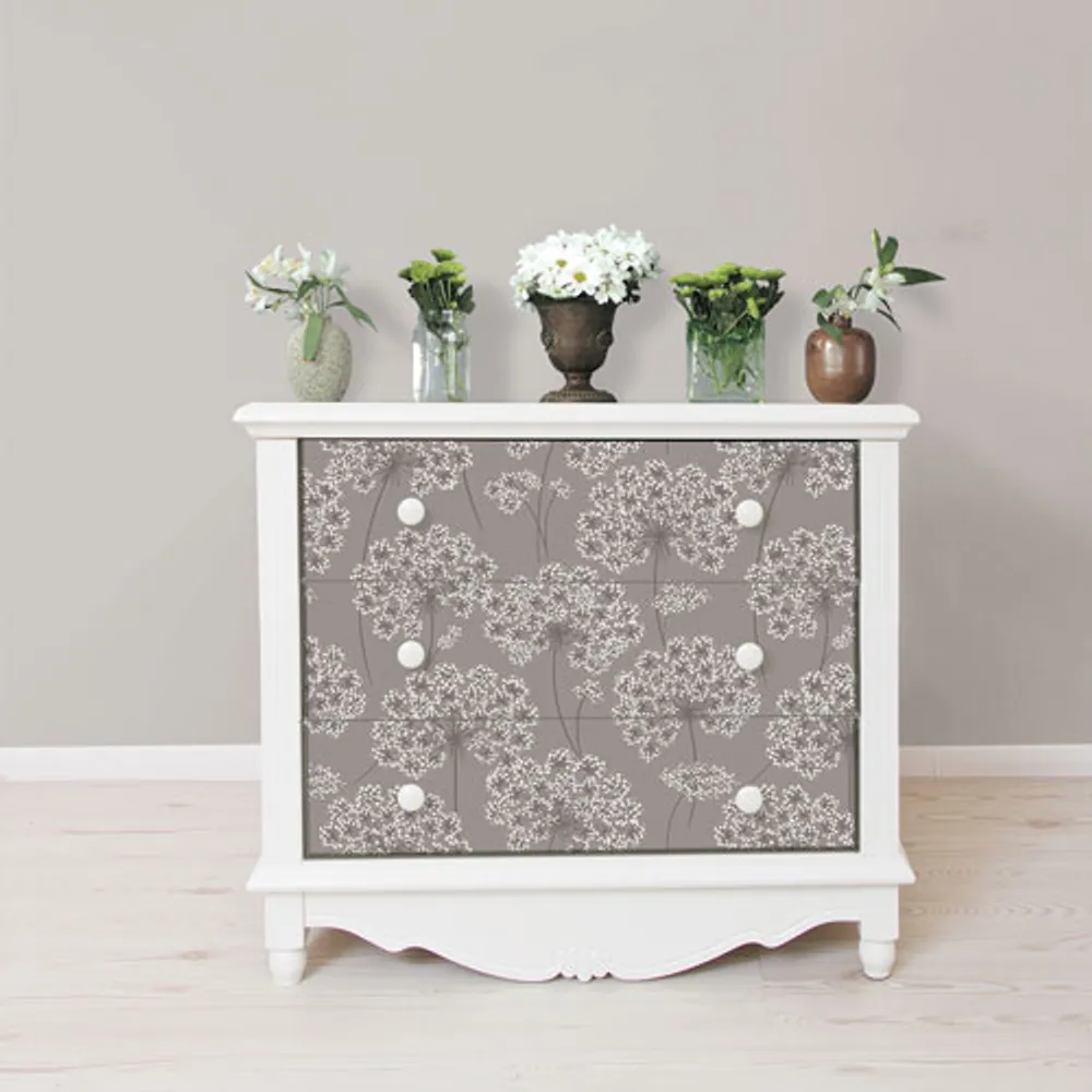 NuWallpaper Angelica Grey Peel and Stick Wallpaper