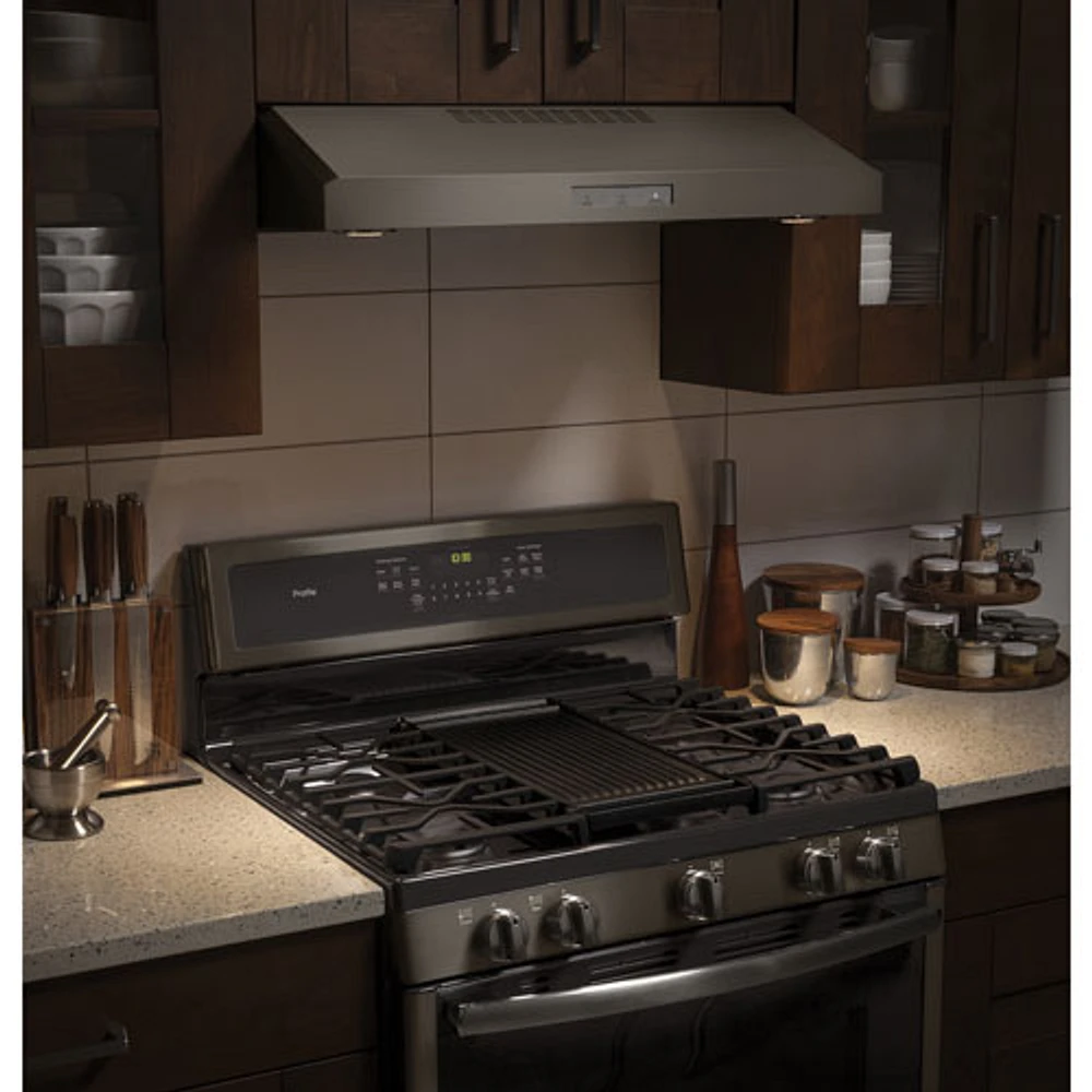 GE Profile 30" Under Cabinet Range Hood (PVX7300EJESC) - Slate