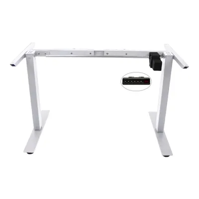 Single Motor Programmable Standing Desk (Frame Only) - White
