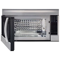 Four à micro-ondes à hotte intégrée à convection Profile de GE - 1,8 pi³ - Acier inoxydable