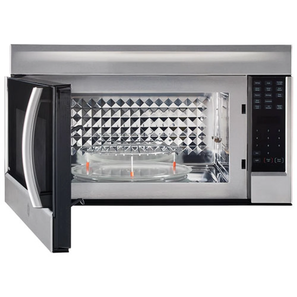 Four à micro-ondes à hotte intégrée à convection Profile de GE - 1,8 pi³ - Acier inoxydable