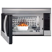 Four à micro-ondes à hotte intégrée à convection Profile de GE - 1,8 pi³ - Acier inoxydable