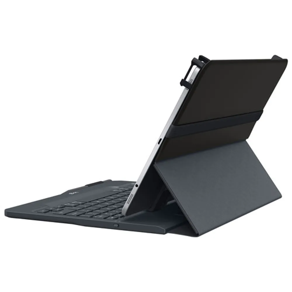 Logitech 10" Universal Tablet Keyboard Folio Case - Black - English